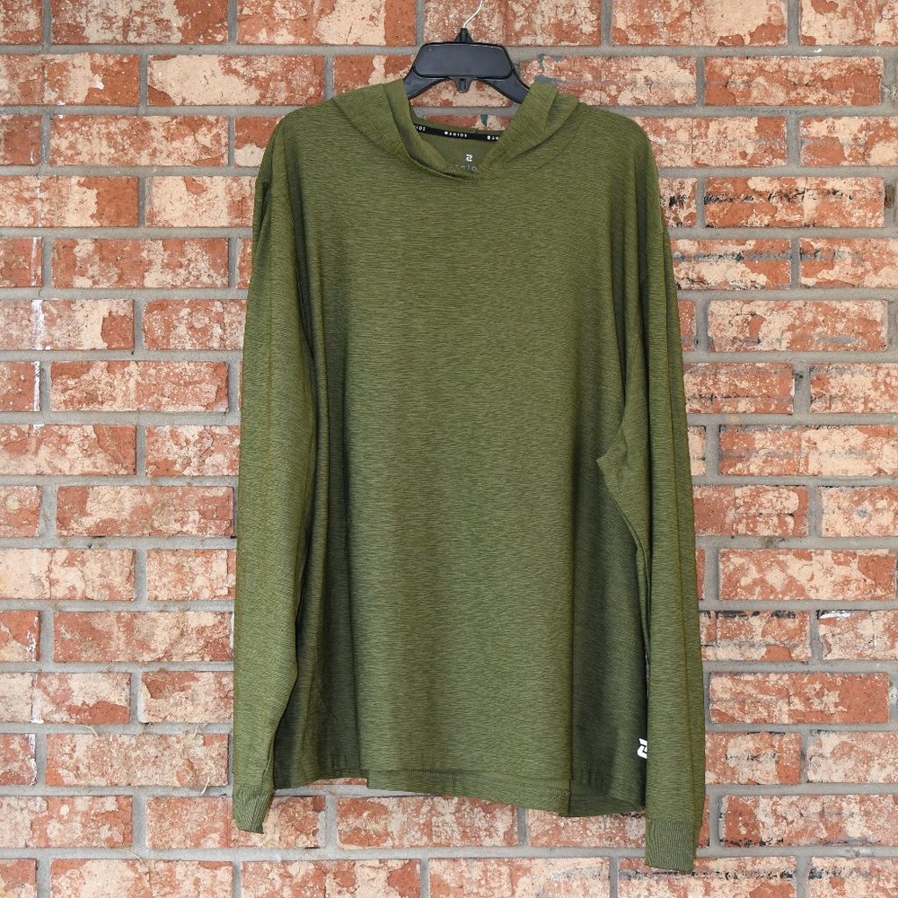 Zelos Green Hooded Shirt NWT